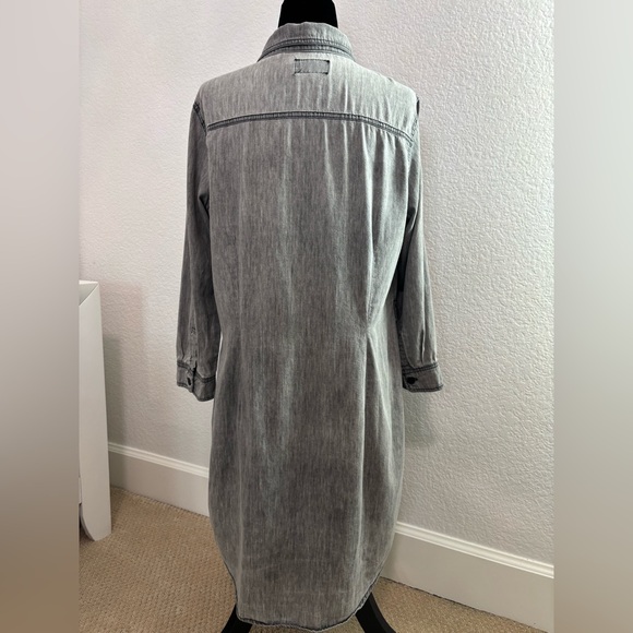 Ci Sono Women's Gray Long Denim Jacket - Picture 9 of 12